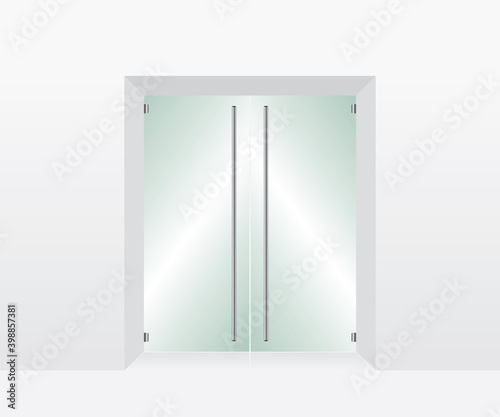 Fototapeta Naklejka Na Ścianę i Meble -  Glass transparent door