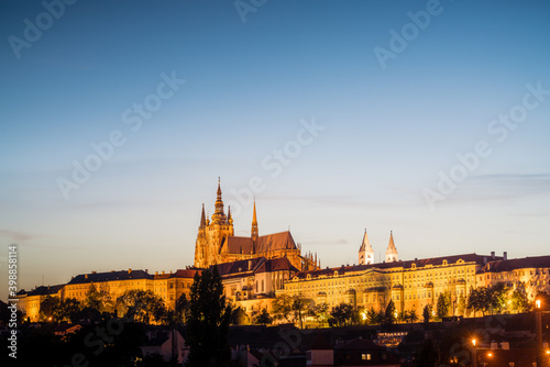 Prague Castle at dusk- Czech Republic
