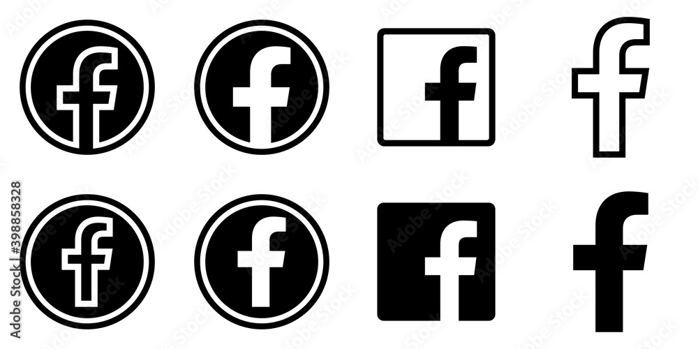 Facebook Logo Vector Black And White