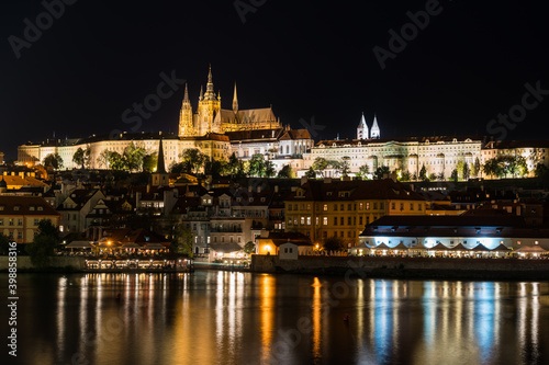 Evening view of Prague castle in Prague,Czech Republic  © Pawel Pajor