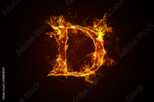 Fire letter D