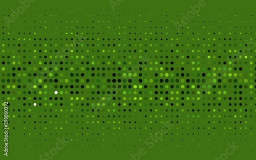 Light Green vector texture with disks. Illustration with set of shining colorful abstract circles. Pattern of water  rain drops.