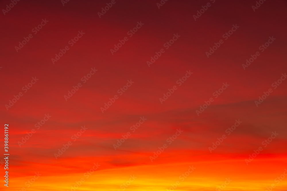 Obraz premium Beautiful sky. Clouds in twilight sky in evening. Colorful sky in twilight time.