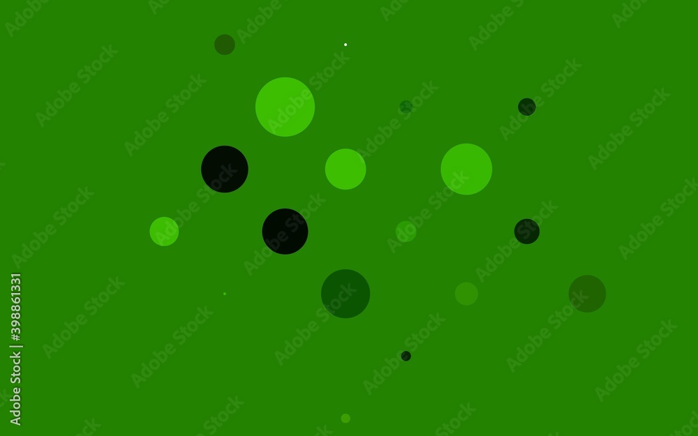 Light Green vector layout with circle shapes. Blurred decorative design in abstract style with bubbles. Design for business adverts. Light Green vector layout with circle shapes. Blurred decorative design in abstract style with bubbles. Design for business adverts.