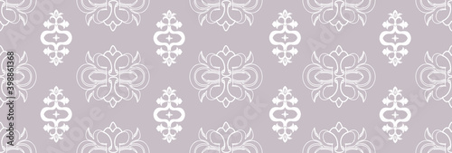 Decorative ornament damask pattern Textile wallpaper classic decor