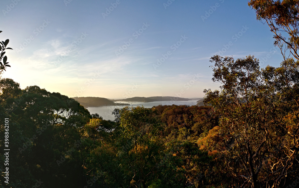 Beautiful morning view of the ocean, West Head Lookout towards Barrenjoey Head, Palm Beach, Sydney, New South Wales, Australia
