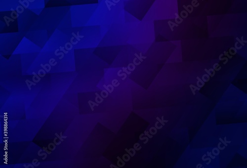 Dark Pink, Blue vector backdrop with rhombus.