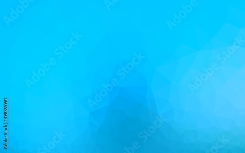 Light BLUE vector polygonal background. A completely new color illustration in a vague style. Template for your brand book.