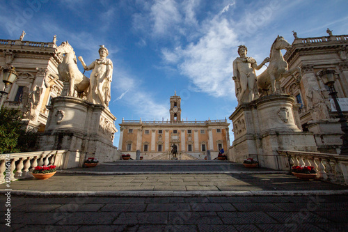 Photography Campidoglio square,is a monumental square located on the top of the Campidoglio hill in Rome, its present form in the sixteenth century,The Capitol area