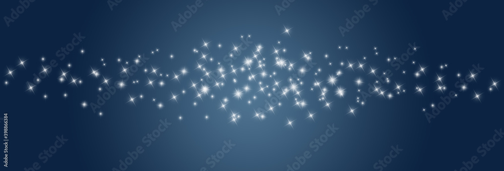Abstrakte Wolke aus vielen Lichtpunkten und Lichtreflexen vor dunklem blauen Hintergrund Abstrakte Wolke aus vielen Lichtpunkten und Lichtreflexen vor dunklem blauen Hintergrund