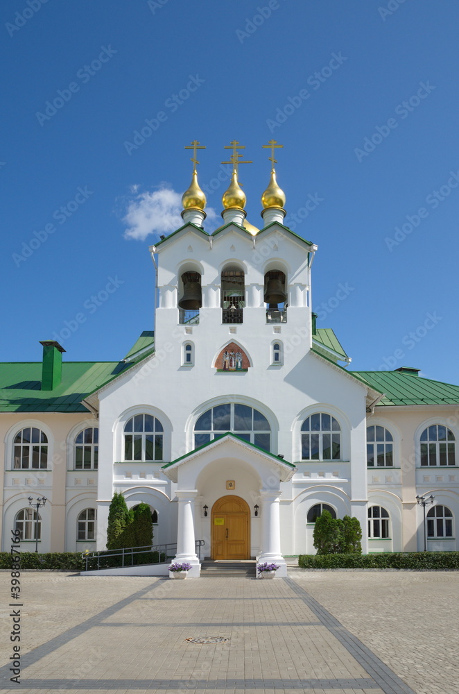 Epiphany Old Golutvin monastery. Church of the Three great Saints with a belfry in the Kolomna Theological Seminary. Kolomna, Moscow region, Russia