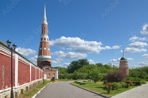 Northeast tower of the Epiphany Old Golutvin monastery in Kolomna, Russia