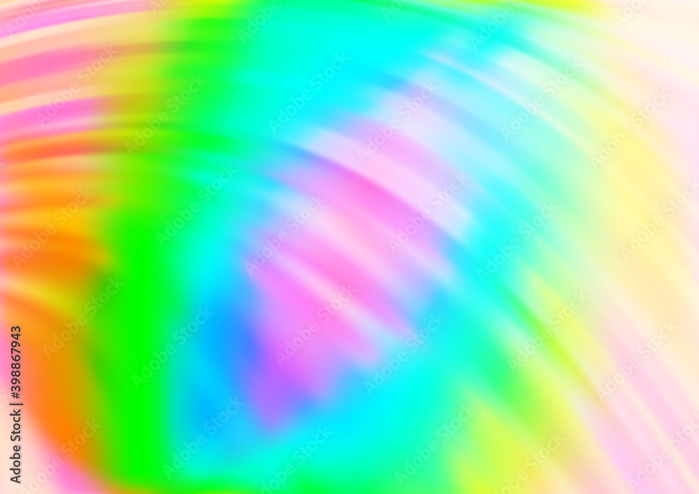 Obraz premium Light Multicolor, Rainbow vector pattern with liquid shapes. A sample with blurred bubble shapes. Pattern for your business design.