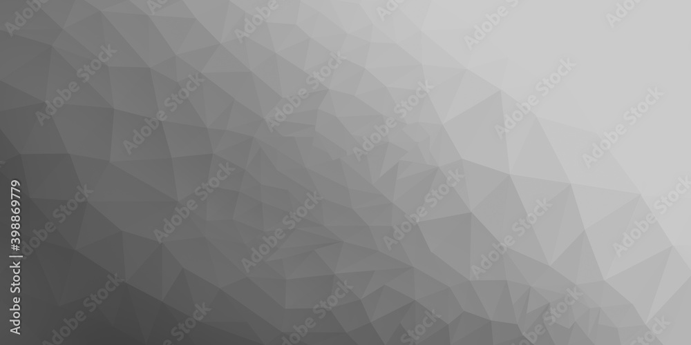 Abstract background of triangles with a smooth gray gradient Abstract background of triangles with a smooth gray gradient