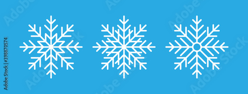 snowflake on a blue background