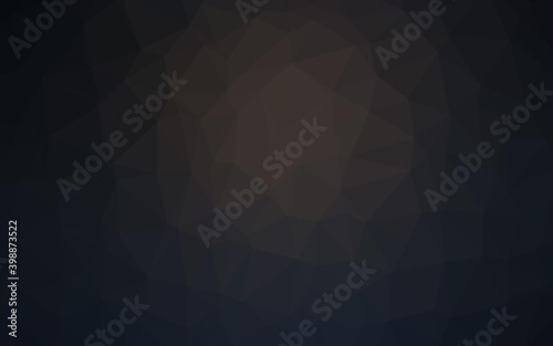 Dark Black vector polygon abstract layout. Shining colored illustration in a Brand new style. Textured pattern for background.