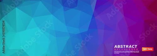 Abstract Purple Blue Mosaic Texture Pattern Background Design. Usable for Background, Wallpaper, Banner, Poster, Brochure, Card, Web, Presentation.