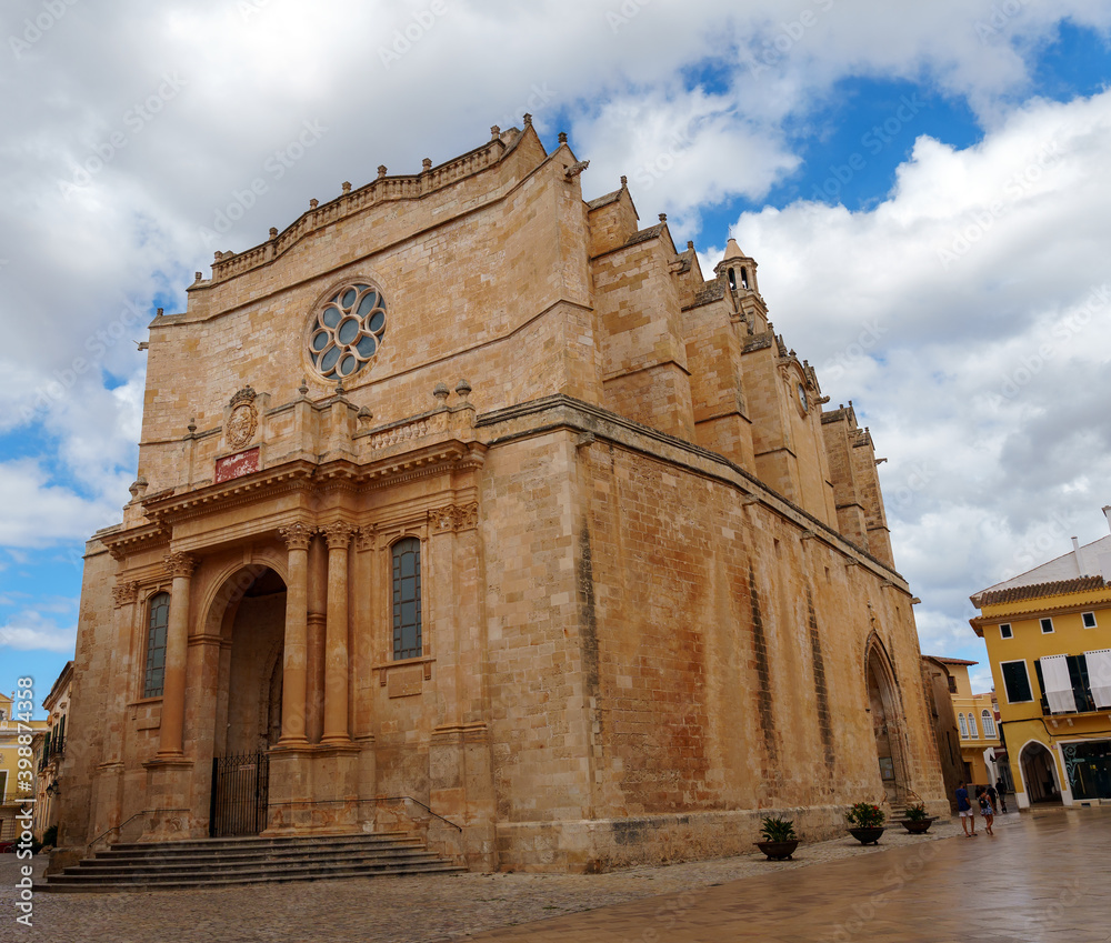 Old Santa Maria Cathedral in Ciutadella - Menorca, Balearic islands, Spain