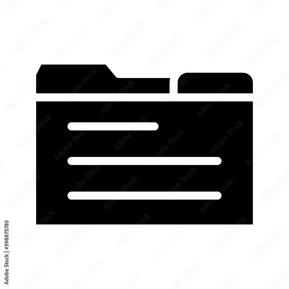 folder icon. Folder file of documents, portfolio with files, business icon. vector illustration on white background folder icon. Folder file of documents, portfolio with files, business icon. vector illustration on white background
