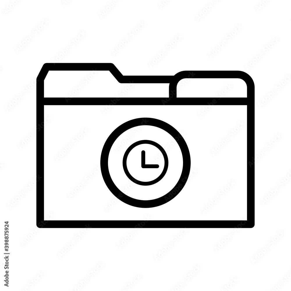 folder icon. Folder file of documents, portfolio with files, business icon. vector illustration on white background folder icon. Folder file of documents, portfolio with files, business icon. vector illustration on white background