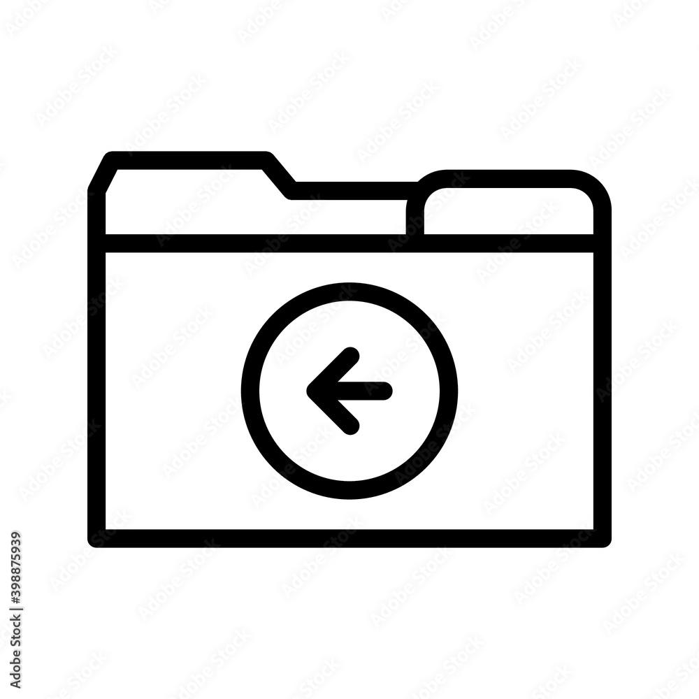 folder icon. Folder file of documents, portfolio with files, business icon. vector illustration on white background folder icon. Folder file of documents, portfolio with files, business icon. vector illustration on white background