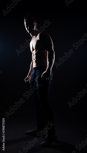 Attractive shirtless man