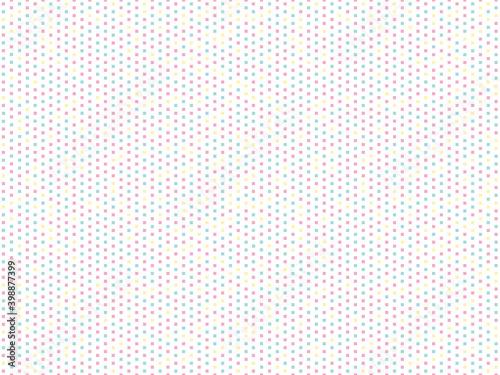 三色のランダムな配色の正方形のパターン