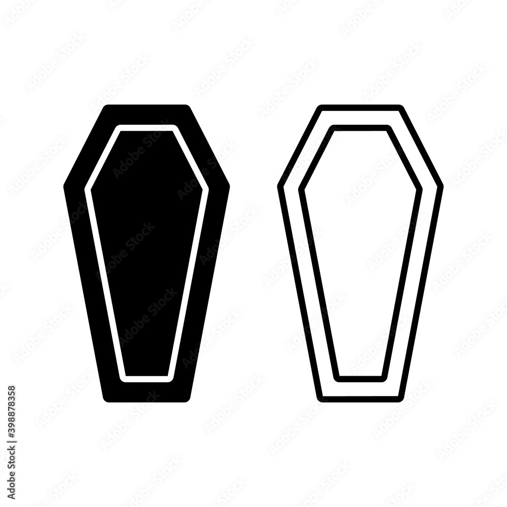 coffin icon for corpses infected with the Corona 2019 virus, the most virus transmission coffin icon for corpses infected with the Corona 2019 virus, the most virus transmission