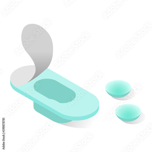 Contact lens, medical and healthcare portable box kit