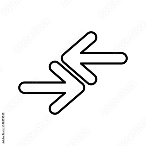 Creative Exchange icon in trendy flat style on white background