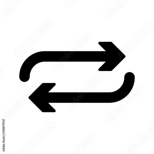 Creative Exchange icon in trendy flat style on white background