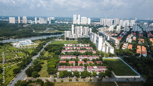 View of Phu My Hung urban area in District 7. 