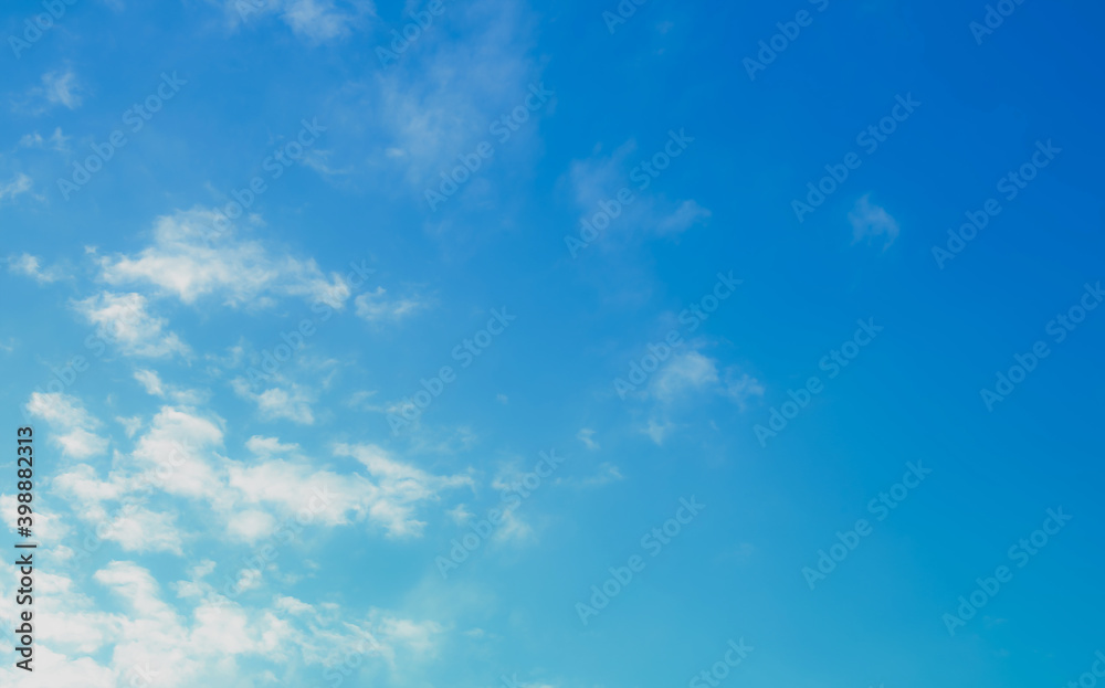 Fototapeta premium blue sky with beautiful natural white clouds 