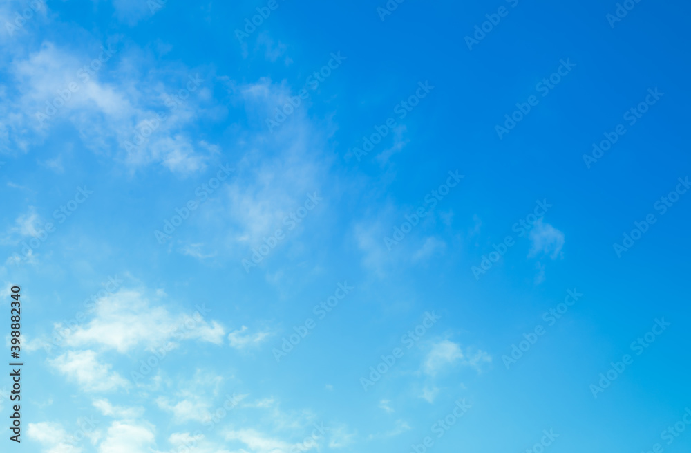 Fototapeta premium blue sky with beautiful natural white clouds 