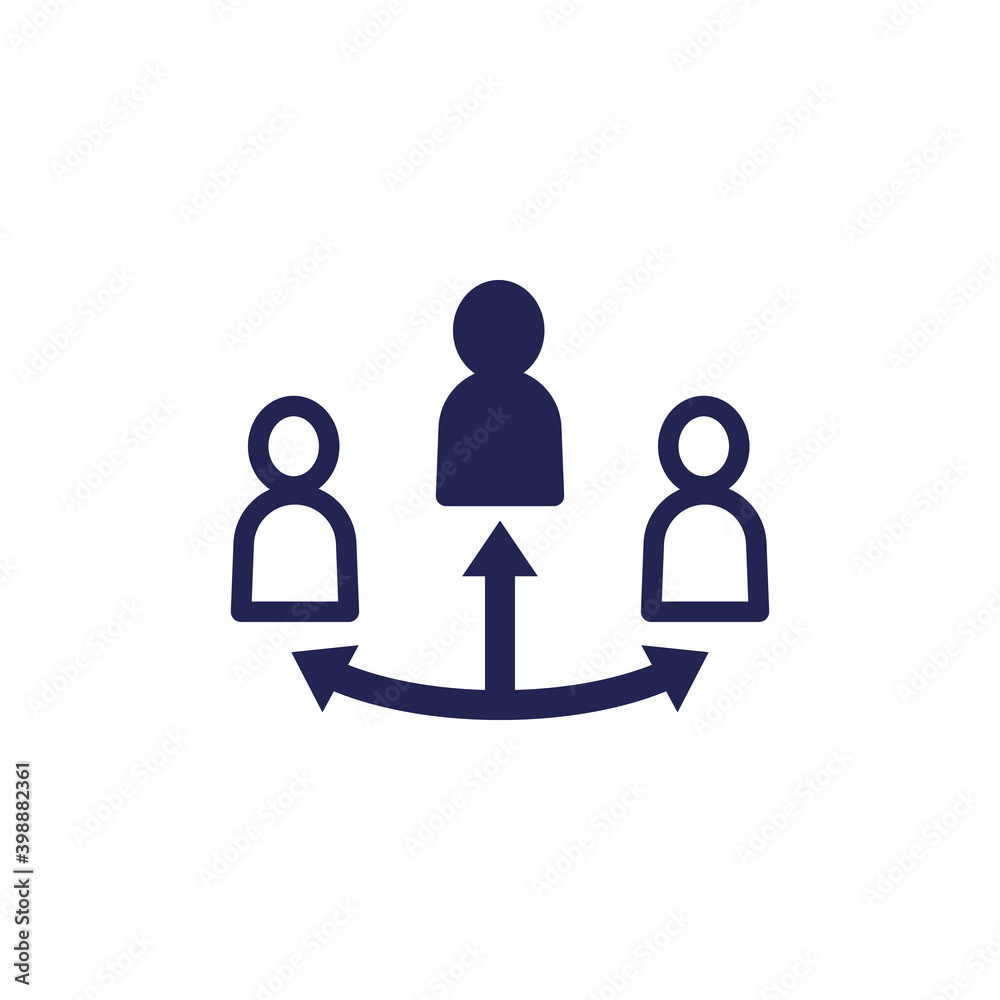 broker, third party icon on white broker, third party icon on white