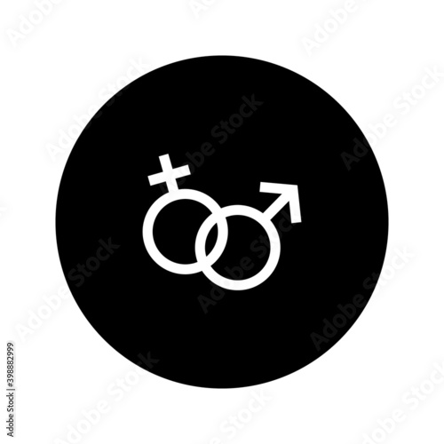 Male and female symbol set . icon vector illustration