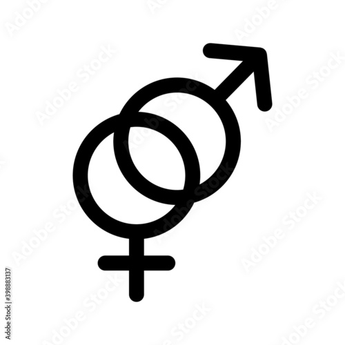 Male and female symbol set . icon vector illustration