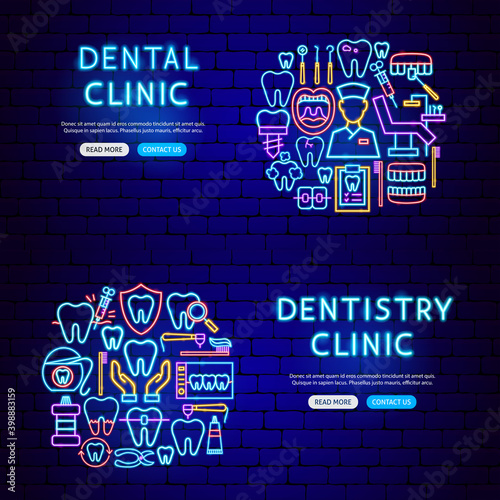 Dental Neon Banners