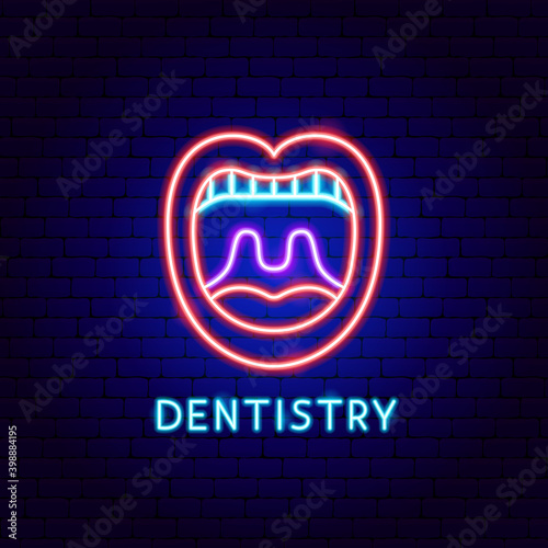 Dentistry Neon Label