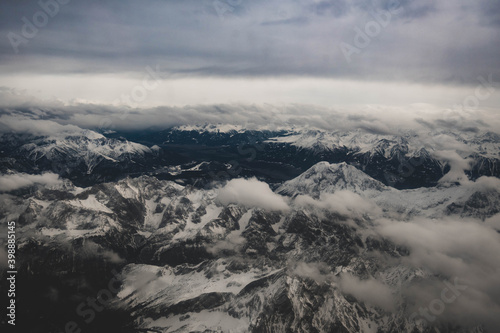Schnee Berge Alpen Panorama VII