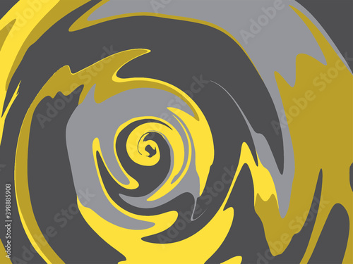Abstract modern background. Marble texture in gray and yellow colors of 2021 year. Hand drawn illustration in a trendy style. Logo, poster, banner, social media Highlight Cover, icon.
