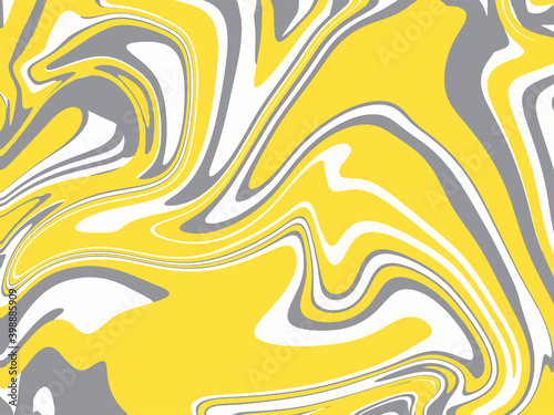 Abstract modern background. Marble texture in gray and yellow colors of 2021 year. Hand drawn illustration in a trendy style. Logo, poster, banner, social media Highlight Cover, icon.