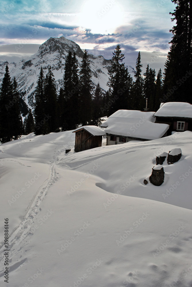 Oberlech am Arlberg, Lech-Zurs am Arlberg, Tryol, Austrian Alps, Austria