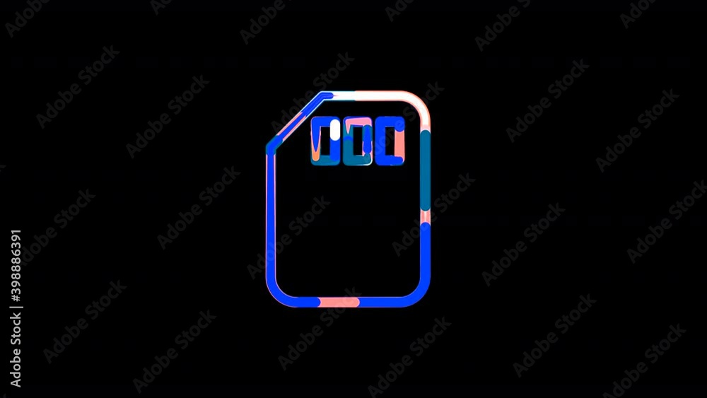 Circles gather in symbol sd card. After it crumbles in a line and moves to the camera. Alpha channel black Circles gather in symbol sd card. After it crumbles in a line and moves to the camera. Alpha channel black
