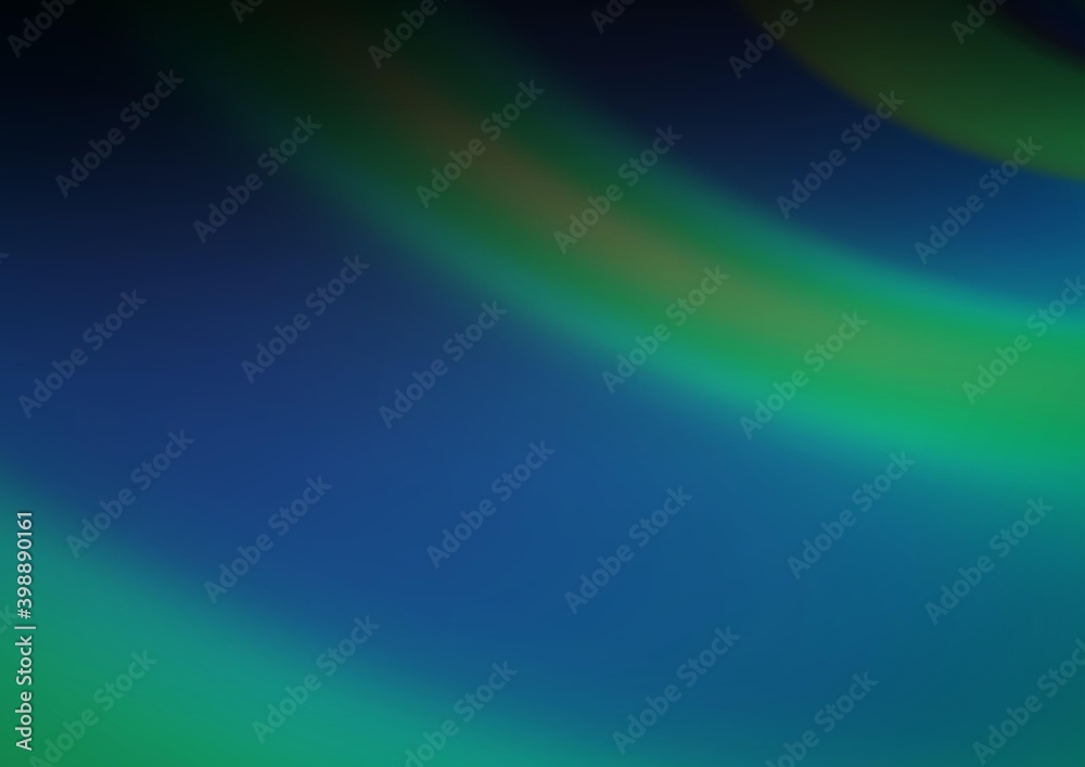 Dark Blue, Green vector blurred bright pattern. Colorful abstract illustration with gradient. A completely new design for your business.