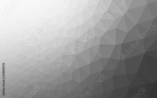 Fototapeta Naklejka Na Ścianę i Meble -  Light Silver, Gray vector blurry triangle template. Shining colored illustration in a Brand new style. Completely new template for your business design.
