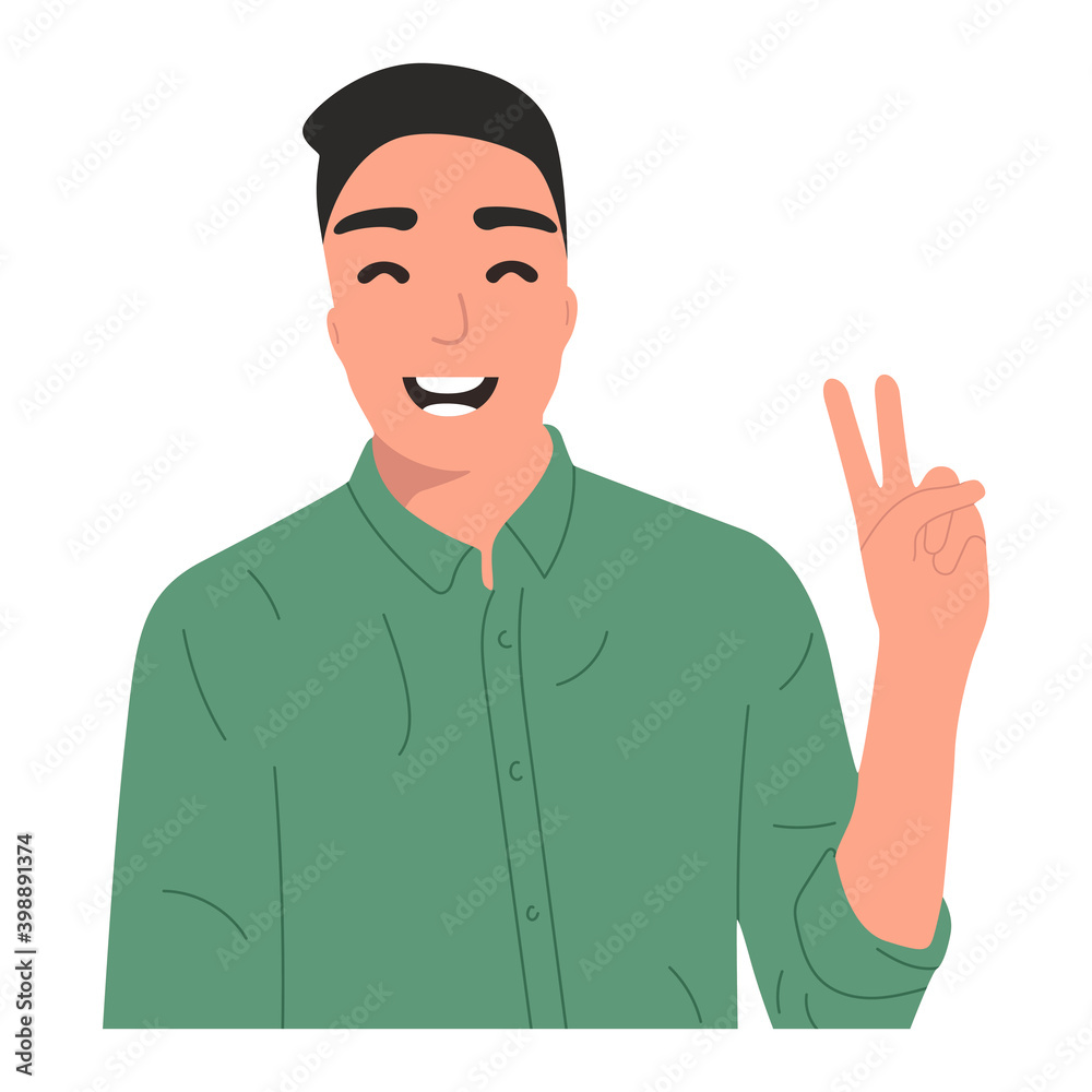 Portrait of an Asian guy smiling. Isolated on white background, mock up for website, advertising Portrait of an Asian guy smiling. Isolated on white background, mock up for website, advertising