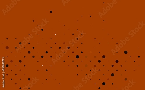 Light Yellow, Orange vector layout with circle shapes. Blurred decorative design in abstract style with bubbles. Design for business adverts.