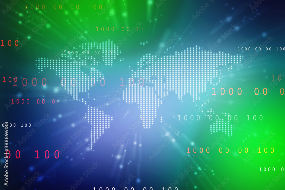 2d illustration world map abstract background 2d illustration world map abstract background