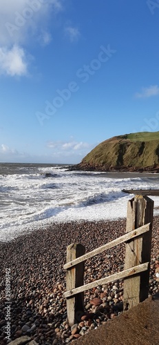 The beach at St Bees Head which supports northwest England's only cliff-nesting seabird colony.